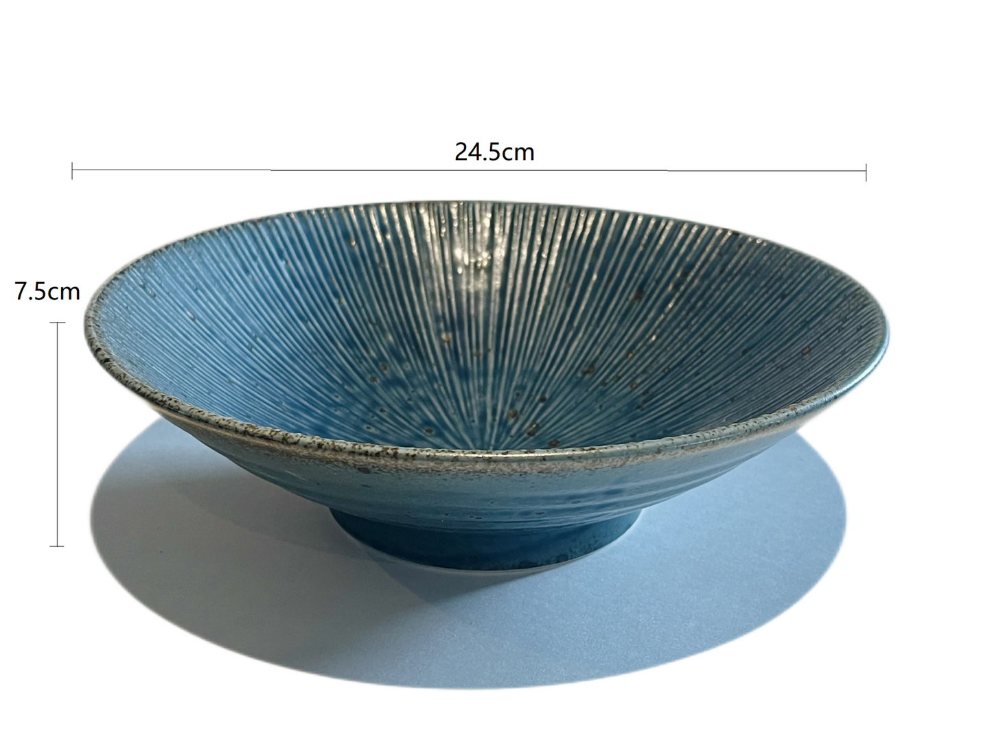 2023352 Qian Duan Blue No.8 Bowl 24.5*7.5cm