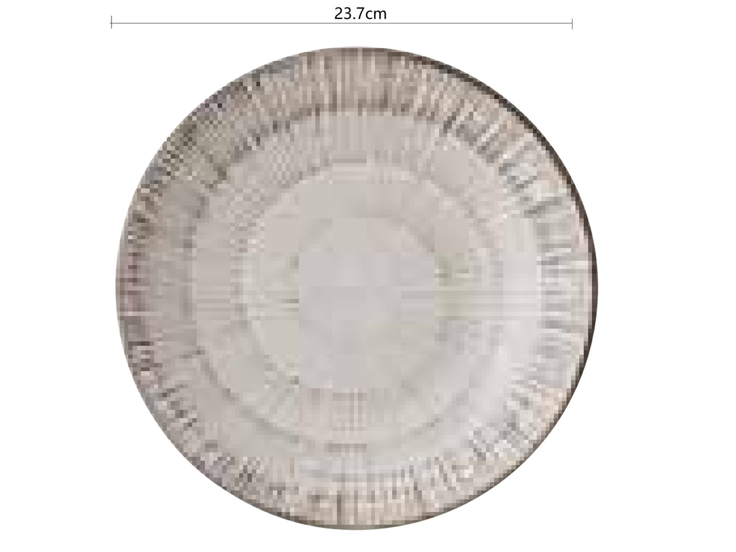 2023397 Qian Duan White No.7.5 Plate 23.7*3.4cm