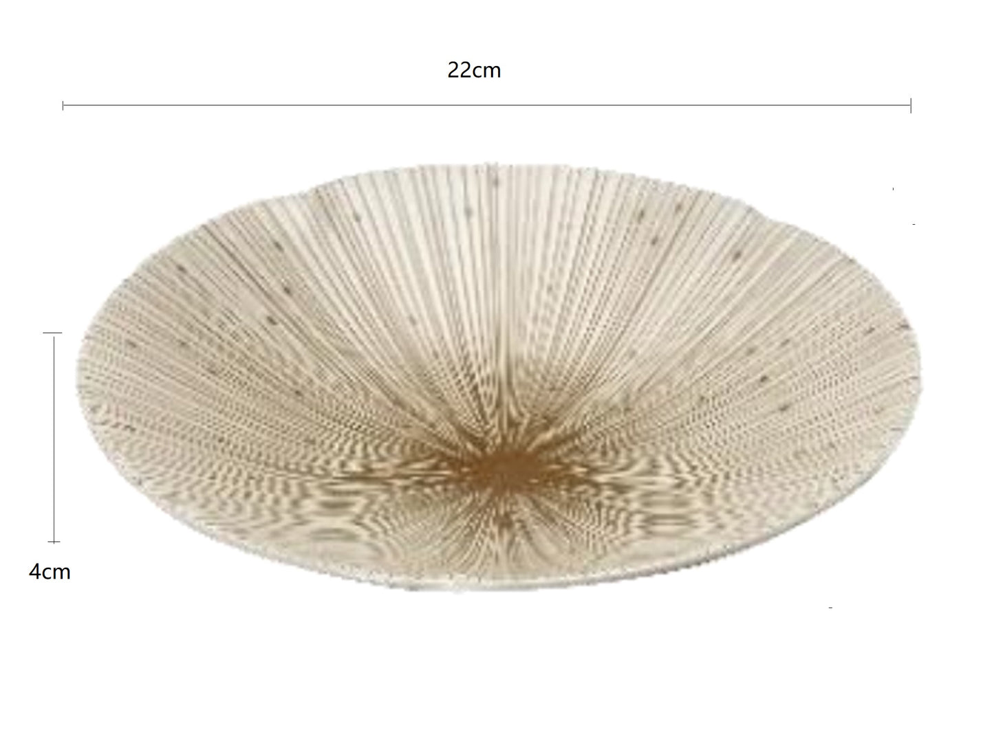 2023412 Qian Duan Lines White Deep Plate 22*4cm