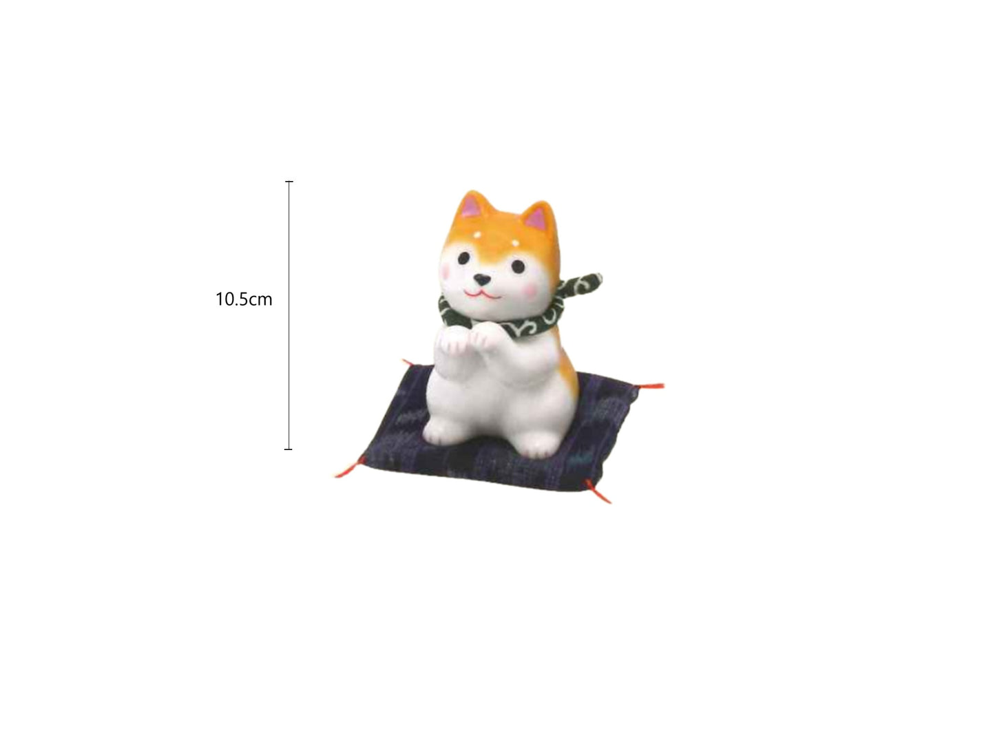 2025496/2025497 9689/9688 The Large Begging Black Shiba Inu/Shiba Inu 10.5cm