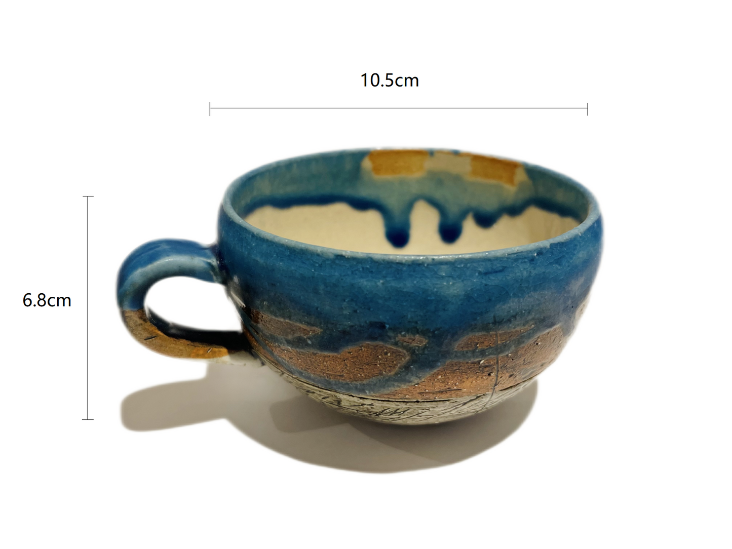 2023307/2023308/2023309/2024315/2023316/2023317 Pink/Sky Blue/Dark Blue/Purple/Green/Indigo Handmade Cup 10.5*6.8cm
