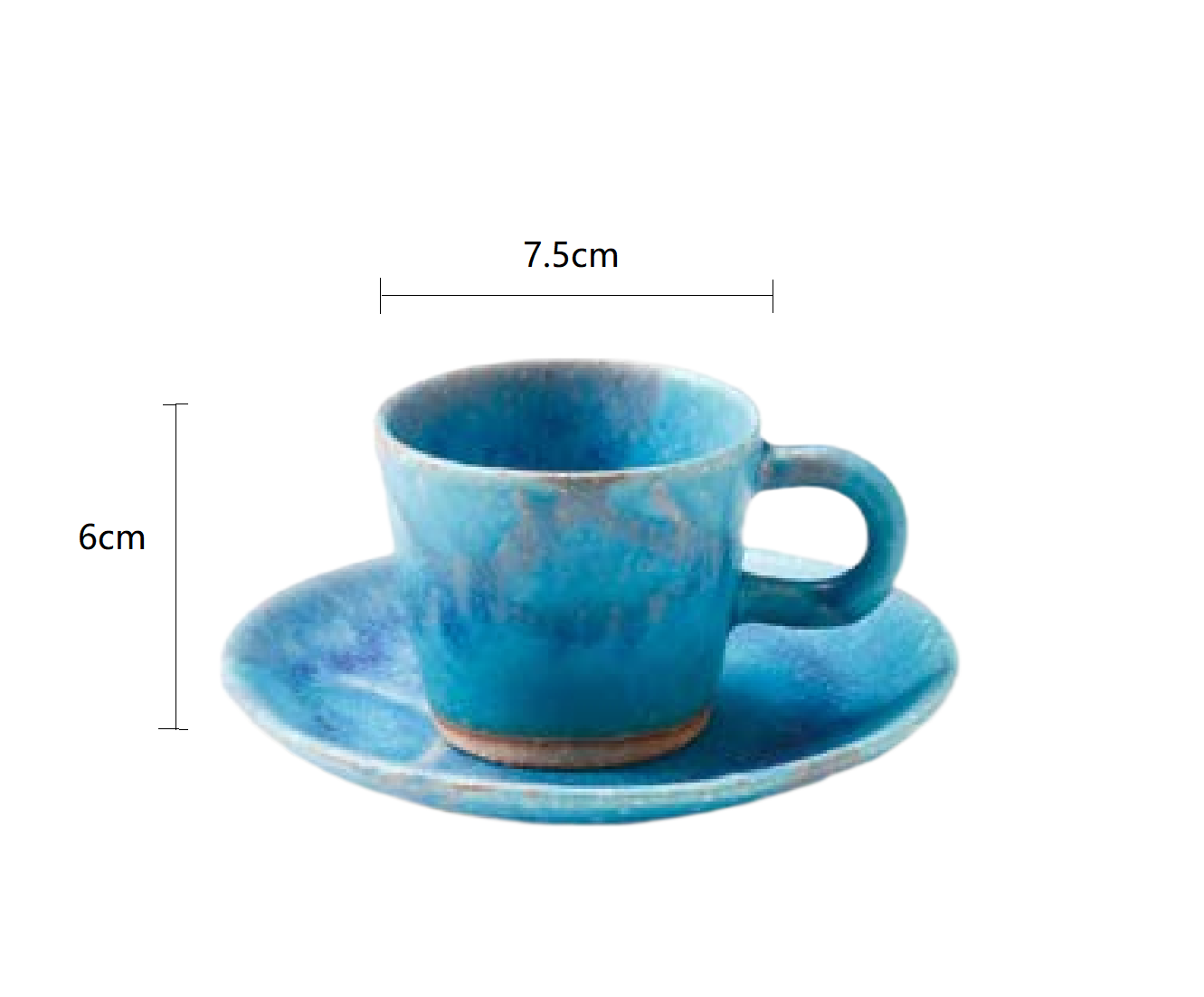 SP3023101 Dew Grass Handmade Cup Set 7.5*6cm