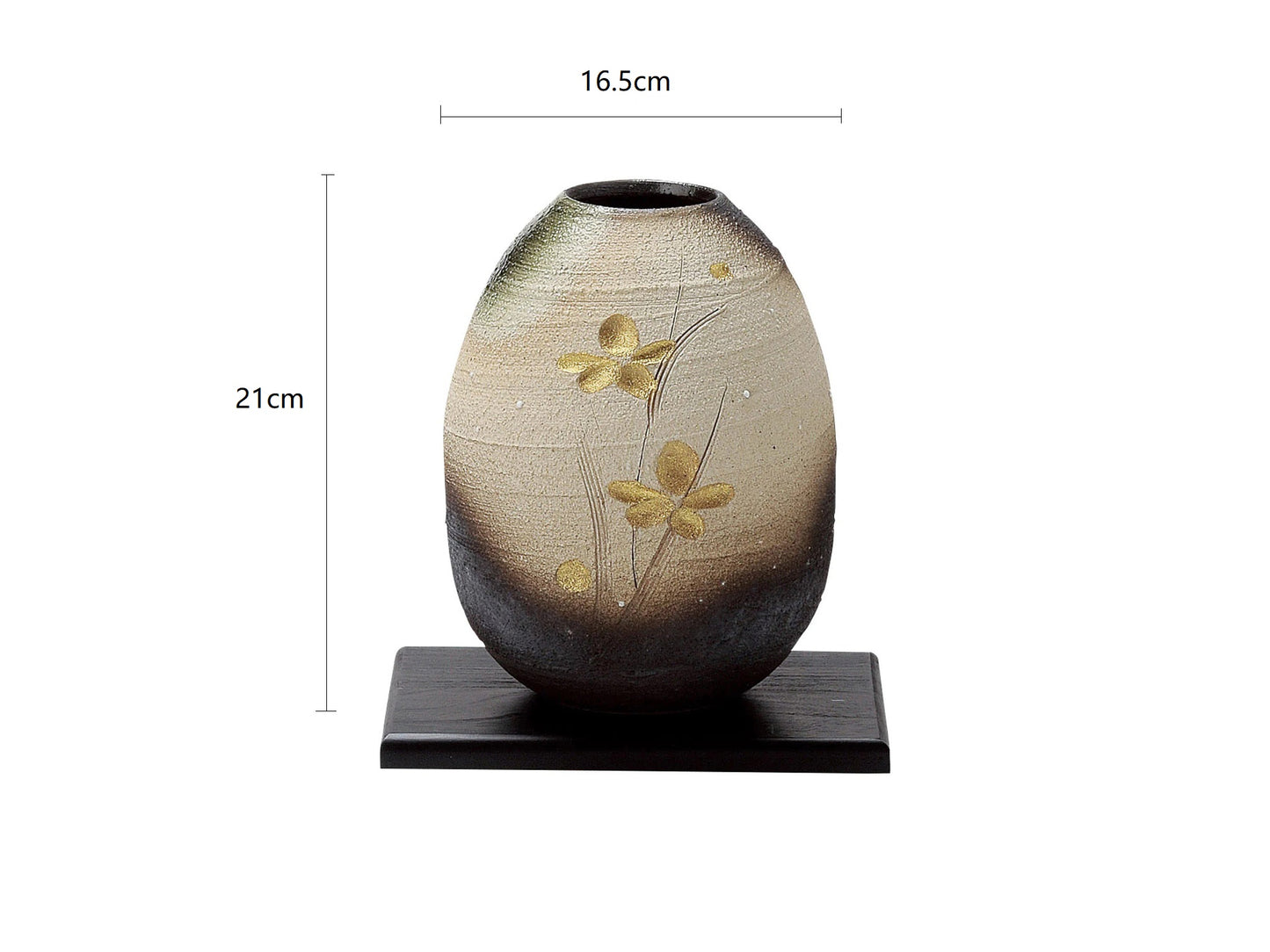 SP3023146 Gold Flower Handmade Vase 16.5*21cm