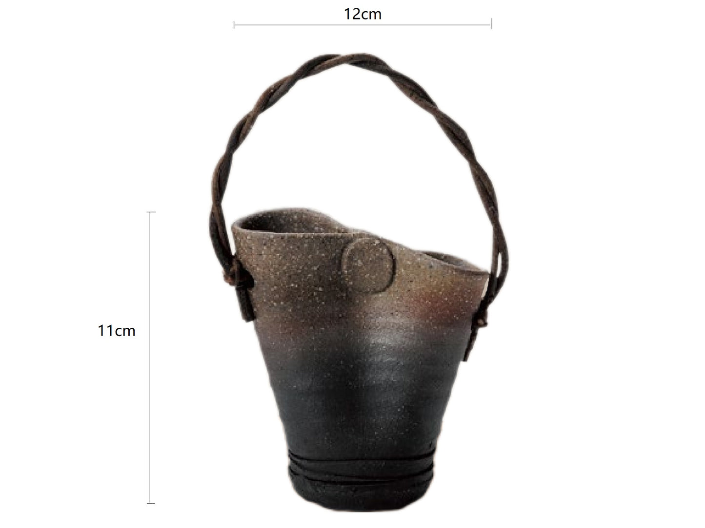 SP3023153 Basket Shape Handmade Vase 12*5.5*11cm