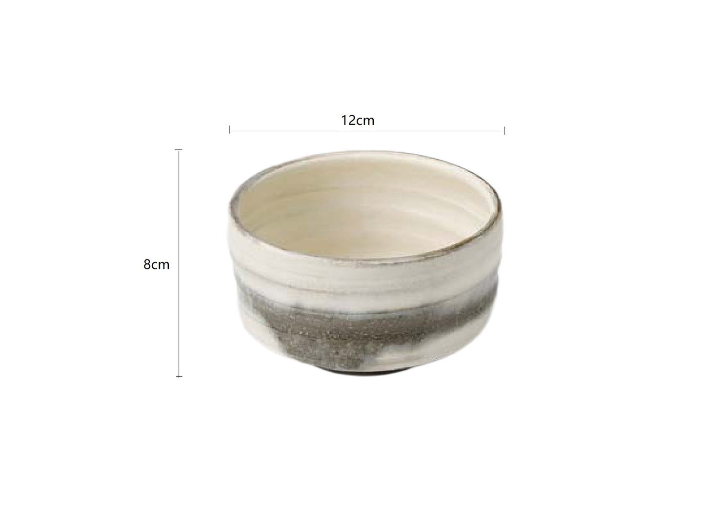 SP3023166 Blowing Snow Handmade Tea Bowl 12*8cm