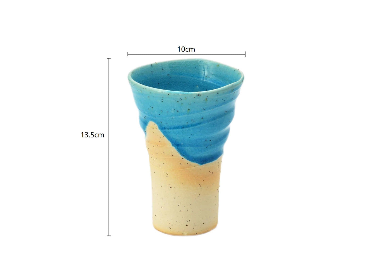 SP3023171 Azure Sky Handmade Tall Glass 10*13.5cm
