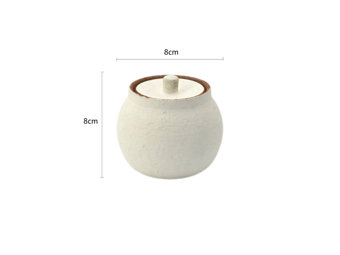 SP3023200 White Small Salt Pot 8*8cm