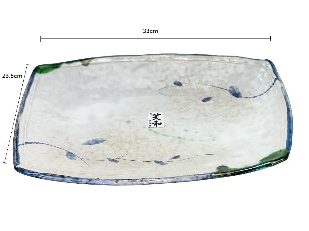 2023112 Banko Yaki 33*23.5*5cm Plate