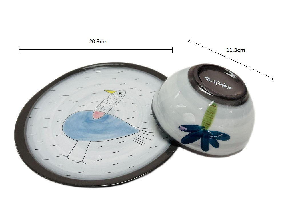 Hand-painted ceramic 2Pcs/Unit