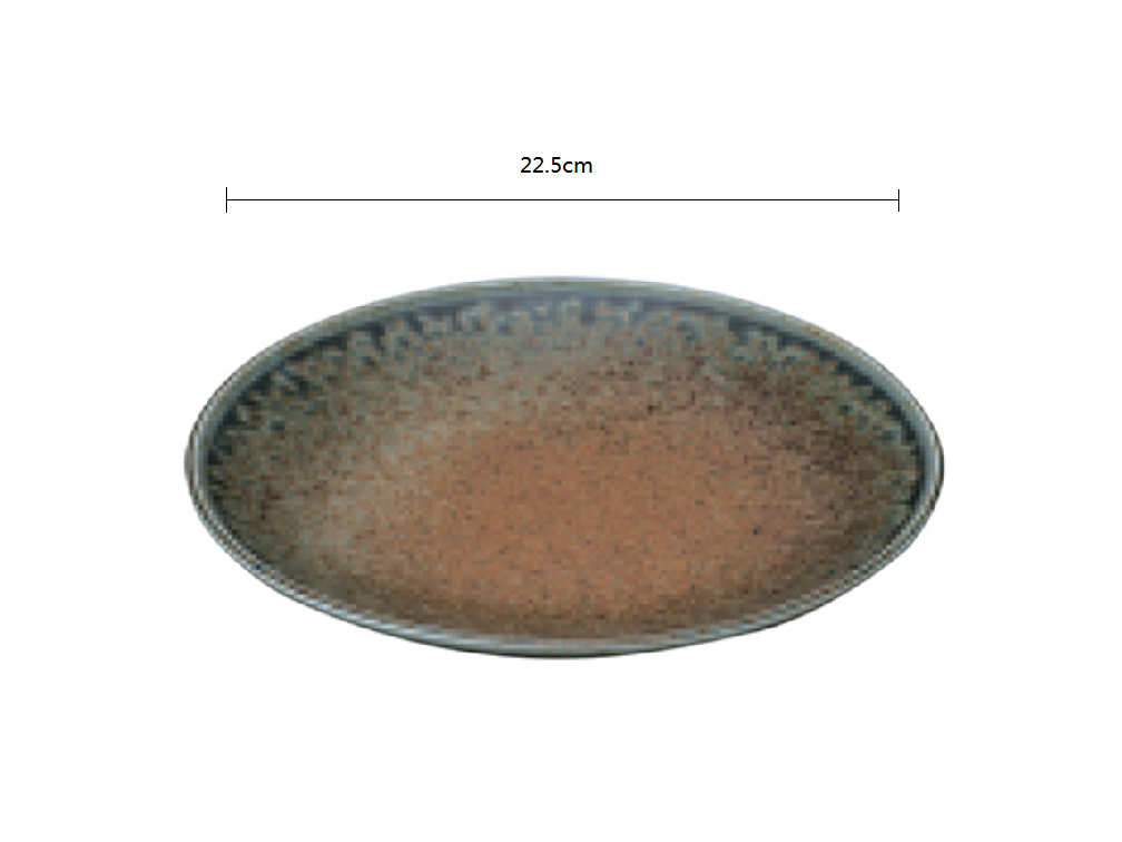 2023219 Blue Flow Sand 22.5*3.5cm Plate