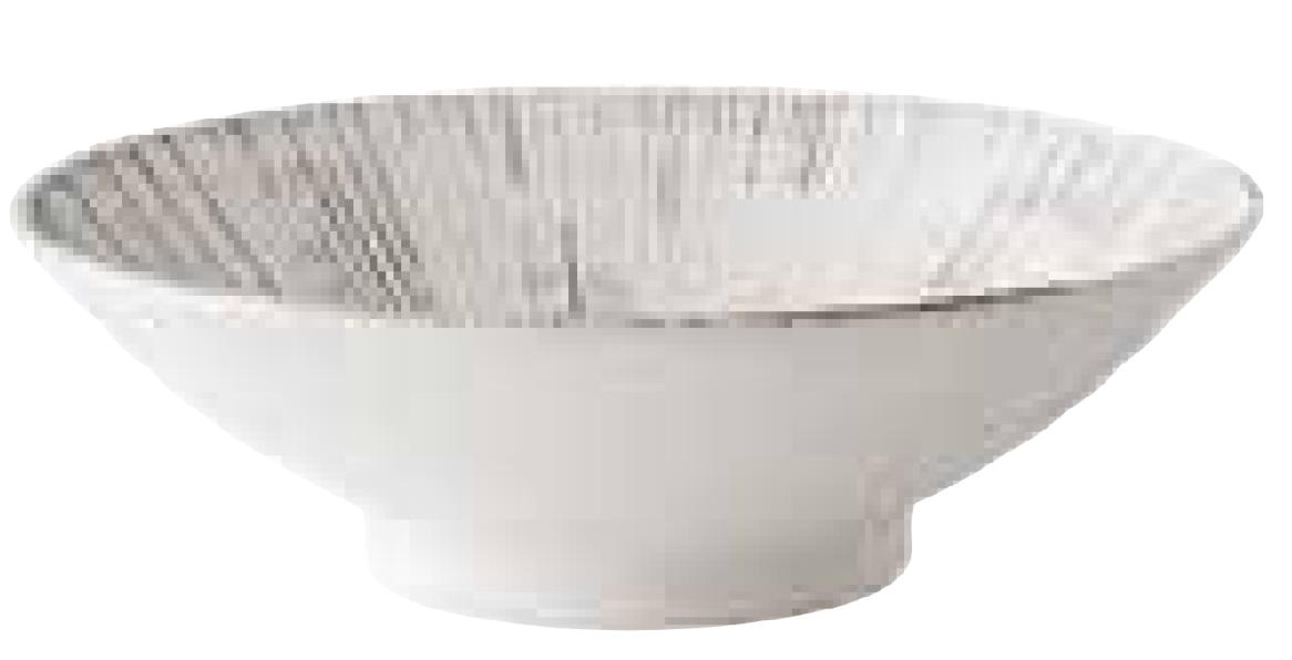2023381/2023382 Qian Duan Green/White No.8 Salad Bowl 24.5*7.5cm