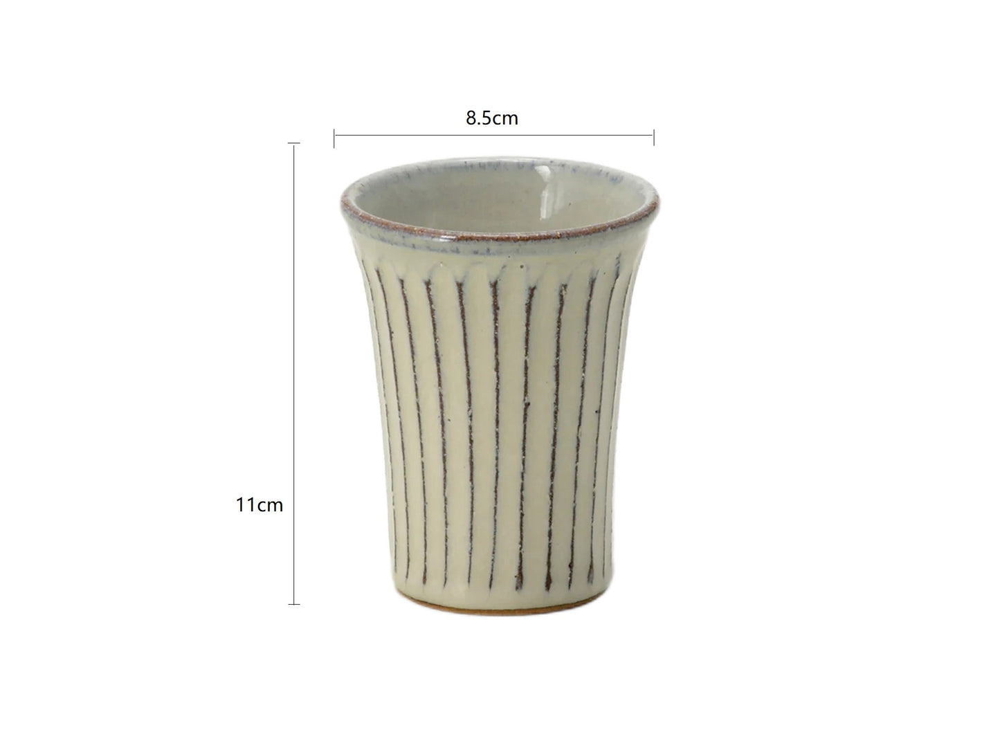 SP3023177/SP3023178 White Carved Handmade Tall/Medium Cup