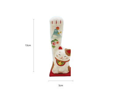 2025522/2025529 6-681/6-740 Mount Fuji Lucky Cat 5*5*13cm/Good Fortune Lucky Cat 9*9*18cm With Gift Box