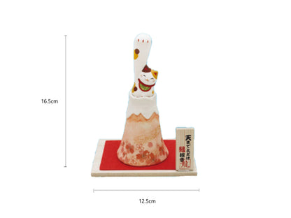 2025523/2025524 18-251 A/18-251 B Red/Cyan Fuji Lucky Cat 12.5*7.5*16.5cm With Gift Box