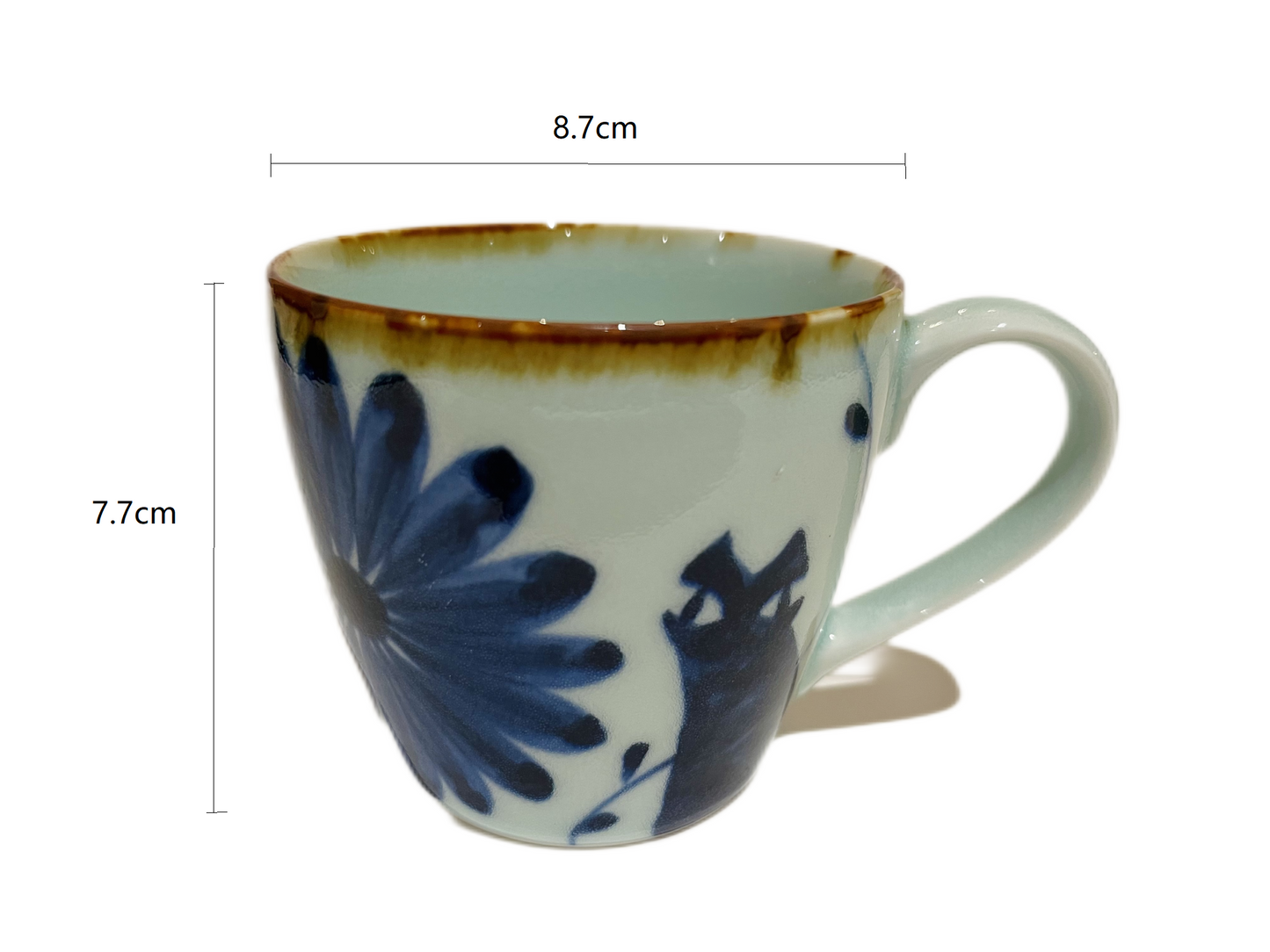 2023326 Blue Cat Handmade Mug 8.7*7.7cm