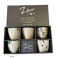 2024443set/2024444set Blue And Green/Glaze Zen Five Cups 8.5*10㎝ With Gift Box