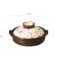 2024482/2024483 Banko Yaki Coloful Flower No.8/No.7 Deep Pot Set