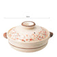 2024493/2024484 Banko Yaki Orange Flower No.7/No.9 Deep Pot With Gift Box