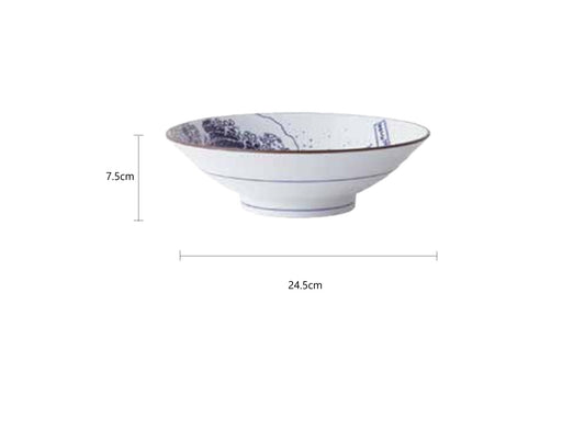 2025494 488-E057 Ocean Wave No.8 Bowl 24.5*7.5cm