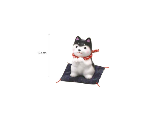 2025496/2025497 9689/9688 The Large Begging Black Shiba Inu/Shiba Inu 10.5cm