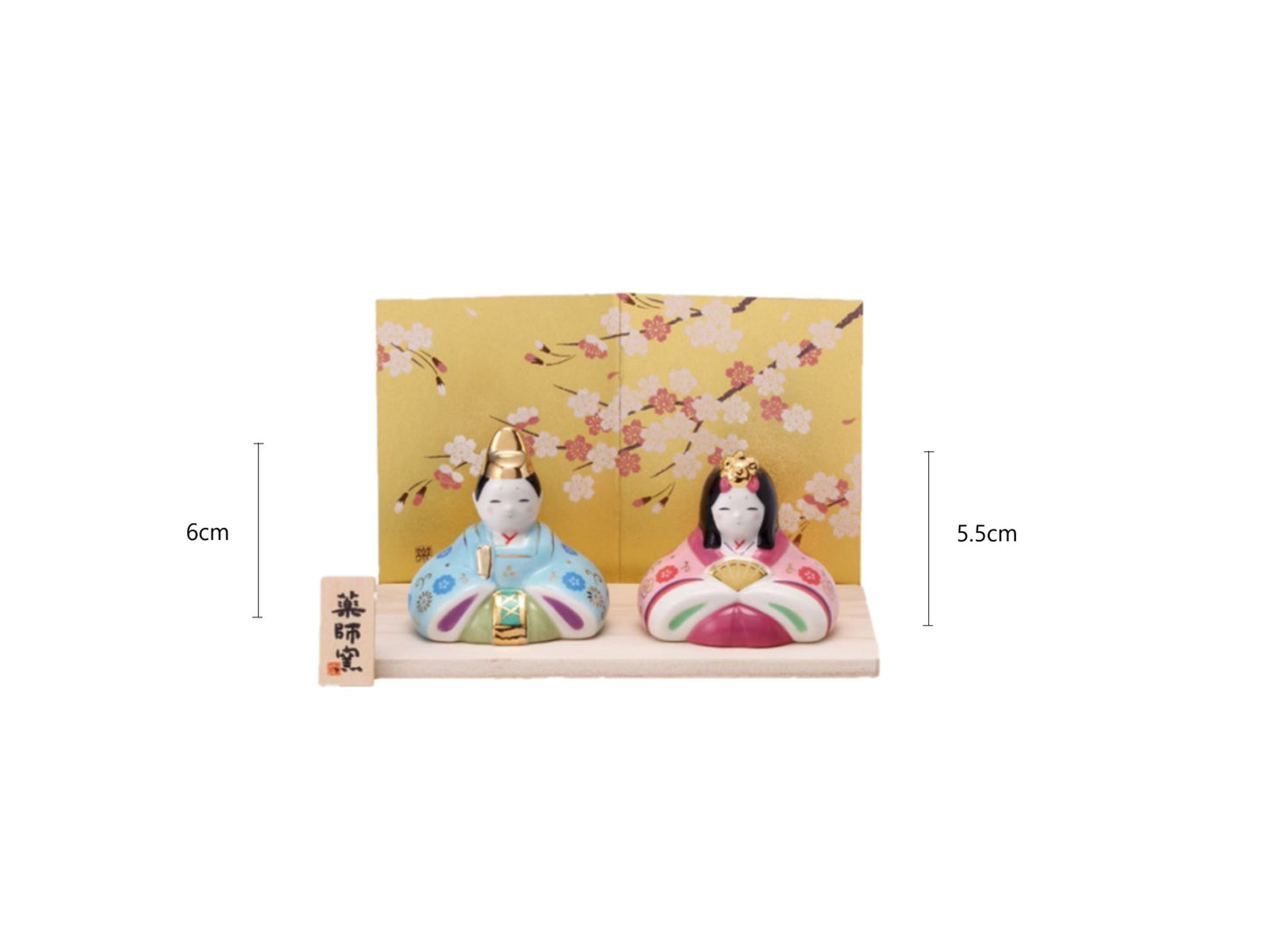 2025505set/2025506set/2025507set Color-Painted Hina Doll 5.5-6cm/Iridescent Sitting Prince Hina Doll 7.5-8cm/Iridescent Hina Doll 5.5-6cm