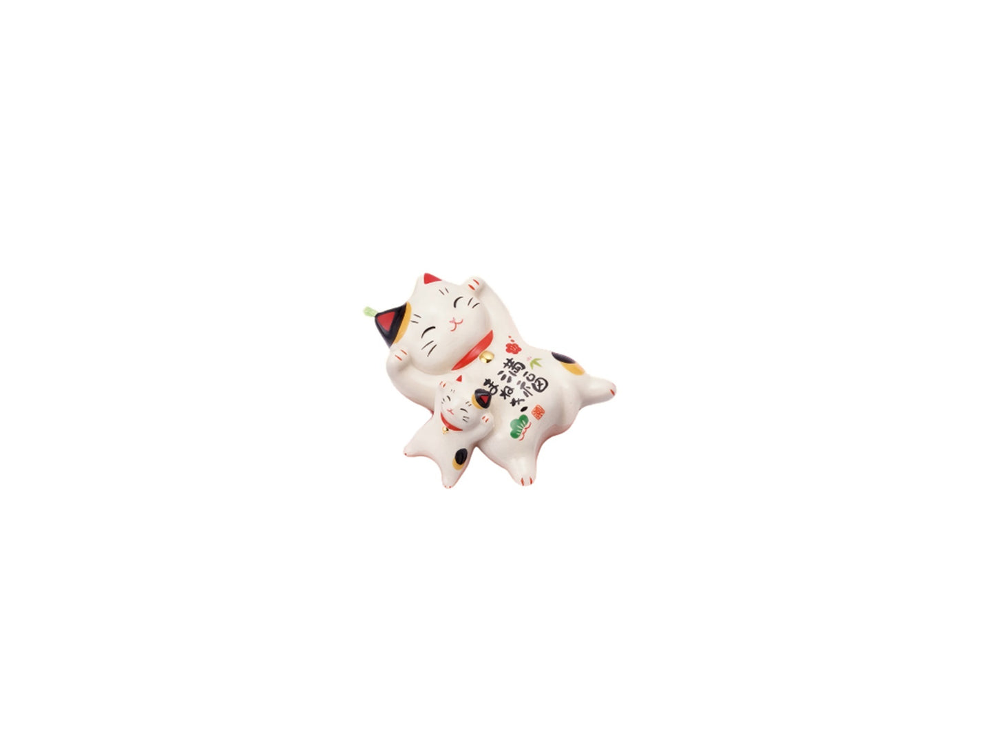 2025510/2025511/2025512 Wish-Granting Lucky Cat 8.5cm/Blessed Parent-Child Lucky Cat 3.5cm/Good Dream Parent-Child Lucky Cat 5.5cm With Gift Box