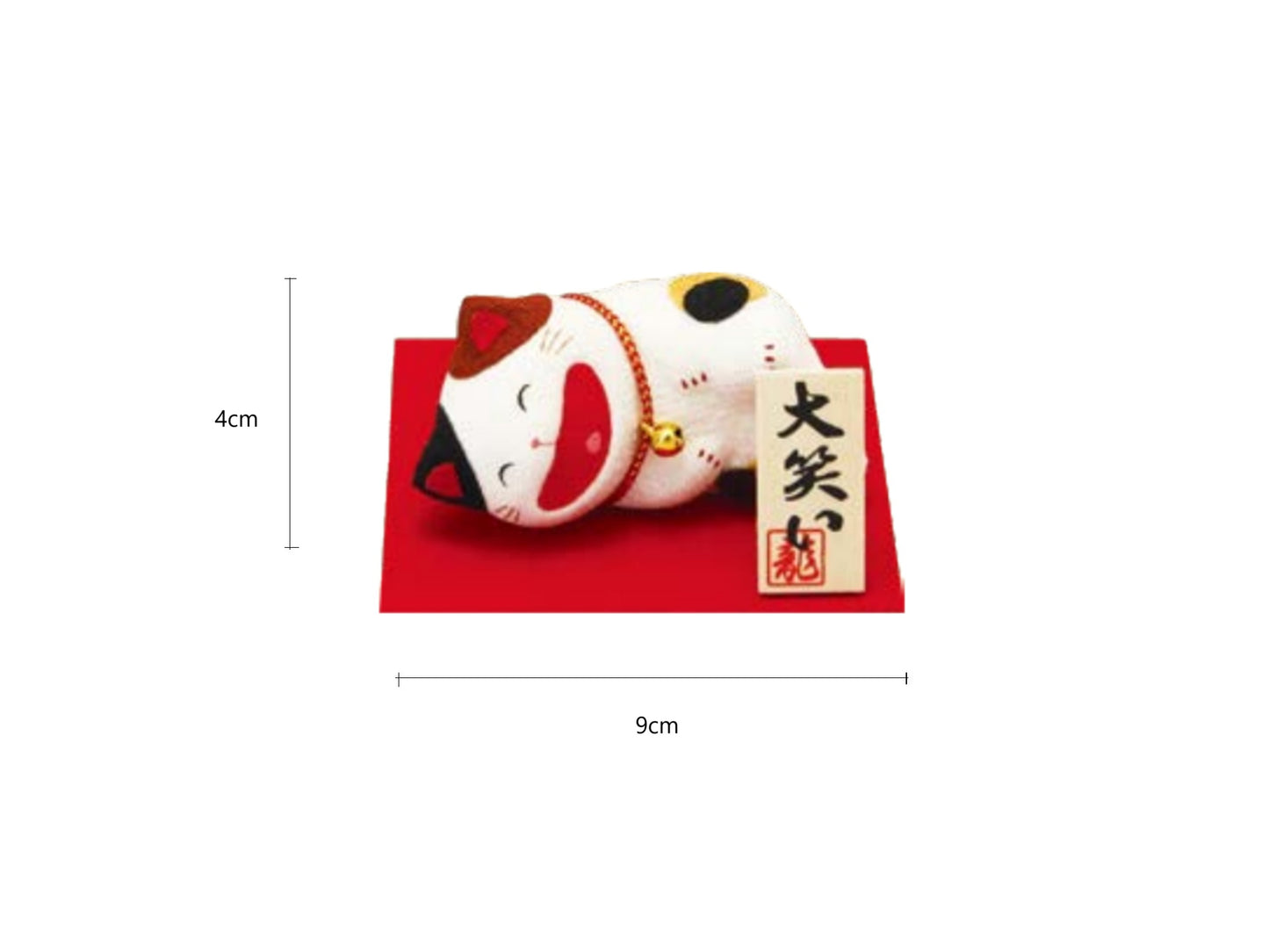 2025530/2025531/2025532 40-864 A/40-864 B/40-865 A Rayon Crepe Sitting Laughing Calico Cat 9*9*7cm/Sitting Laughing Spotted Cat 9*9*7cm/ Sleeping Laughing Calico Cat 9*9*4cm With Gift Box