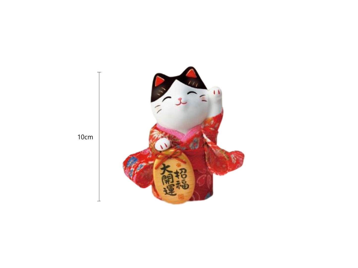 2025517/2025518/2025519/2025520 7418/7417/7356/7358 Colorful Kimono Health Lucky Cat 10cm/Colorful Kimono Fortune Lucky Cat 10cm/Paw Raising Colorful Kimono Lucky Cat 7cm/Bowing Colorful Kimono Lucky Cat 7cm With Gift Box