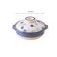 2023227/2023228 Banko Yaki Blue Dot No.8/No.7 Deep Pot Set