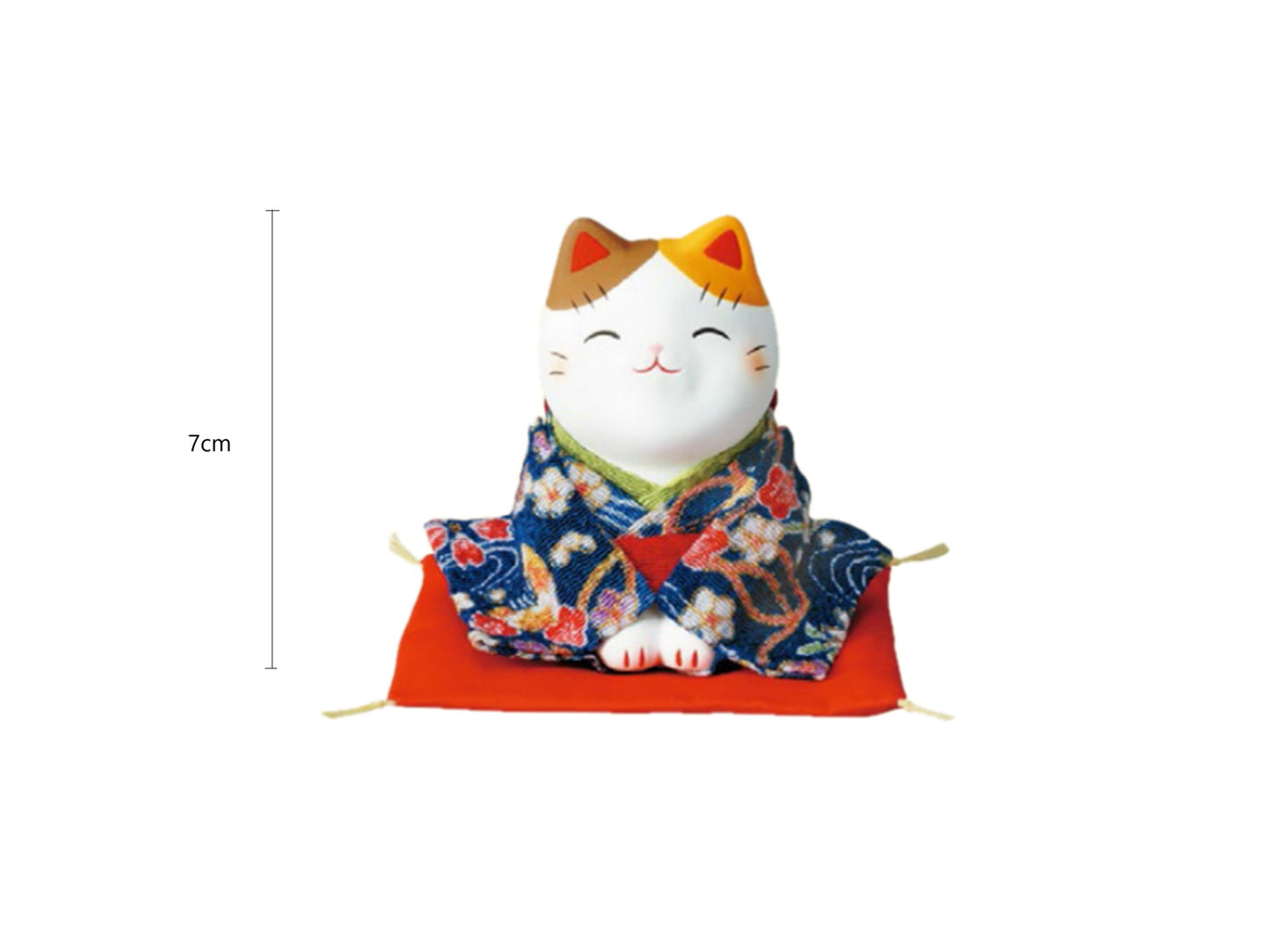 2025517/2025518/2025519/2025520 7418/7417/7356/7358 Colorful Kimono Health Lucky Cat 10cm/Colorful Kimono Fortune Lucky Cat 10cm/Paw Raising Colorful Kimono Lucky Cat 7cm/Bowing Colorful Kimono Lucky Cat 7cm With Gift Box