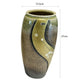 SP3023127 Shigaraki Yaki Golden Plum Blossom Handmade Long Vase 13.5*27cm With Gift Box