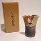 SP3023137 Shigaraki Yaki Yellow Green Handmade Shape-shifting Vase 11*12cm With Gift Box