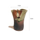 SP3023137 Shigaraki Yaki Yellow Green Handmade Shape-shifting Vase 11*12cm With Gift Box