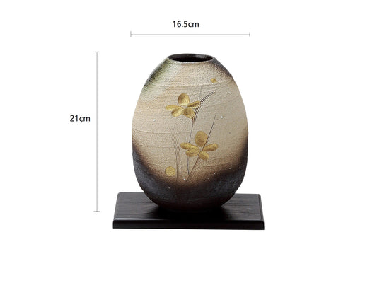SP3023146 Gold Flower Handmade Vase 16.5*21cm