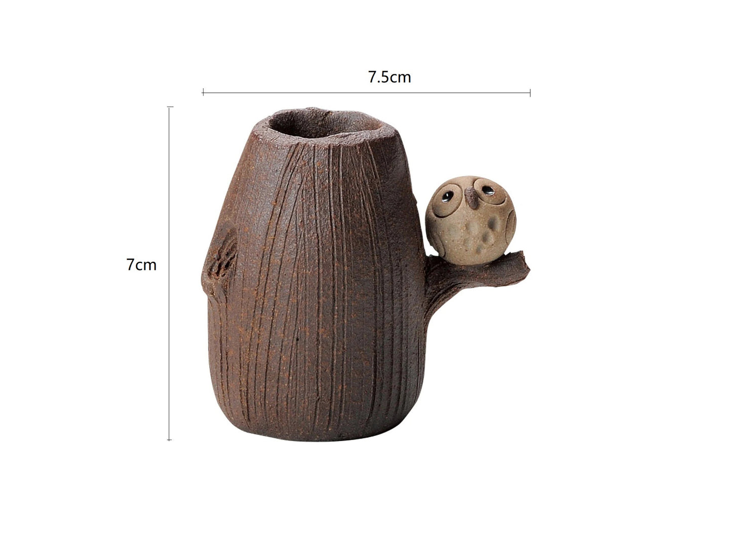 SP3023150 Bird And Stump Handmade Vase 7.5*5*7cm