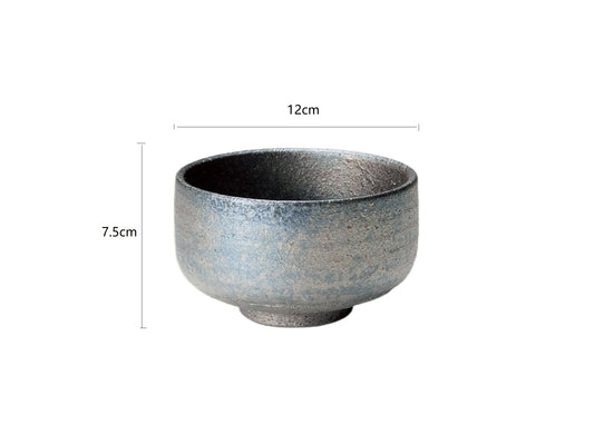 SP3023155 Grey Handmade Tea Bowl 12*7.5cm