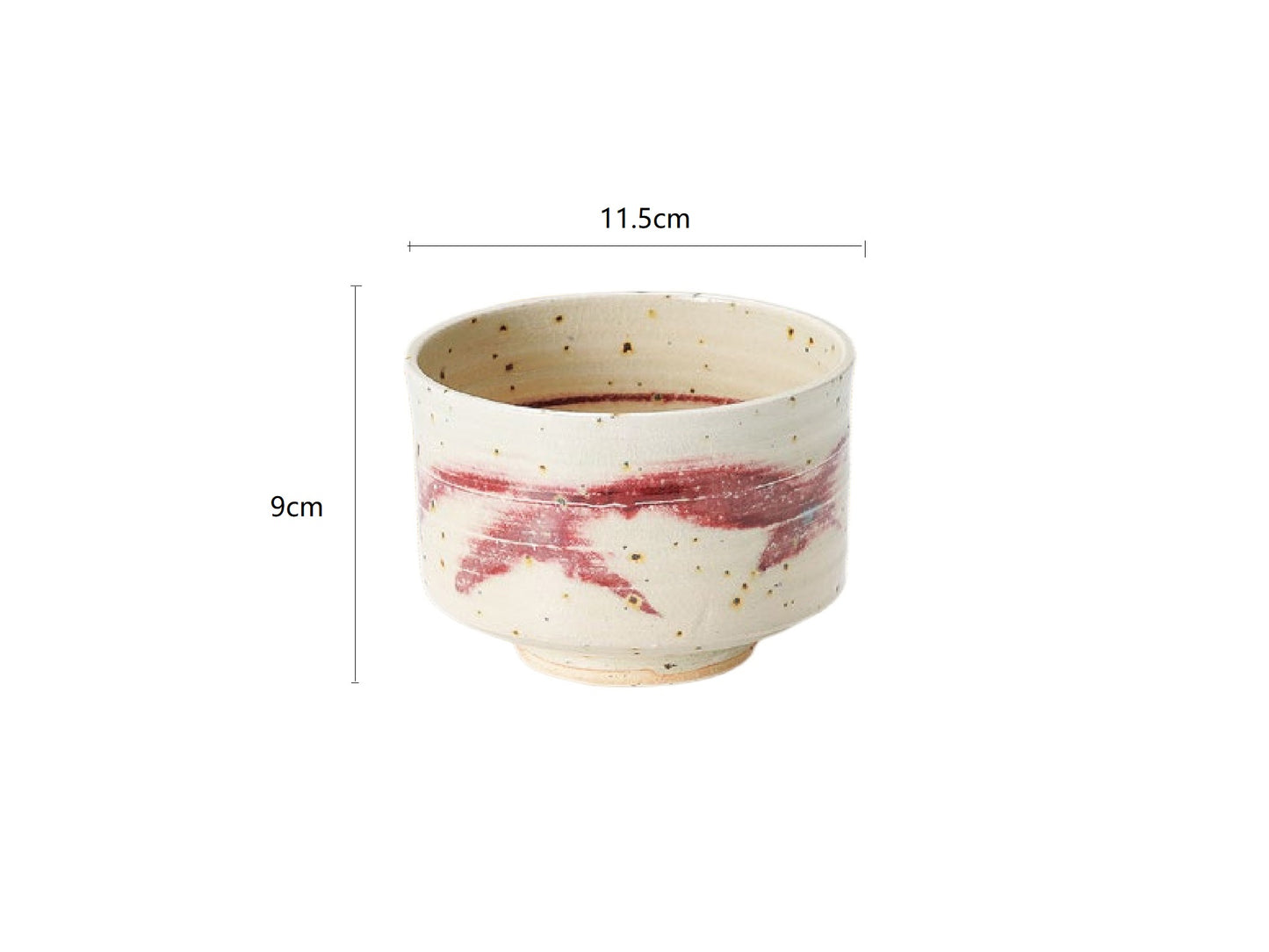 SP3023157 Royal Shadow Cinnabar Handmade Tea Bowl 11.5*9cm