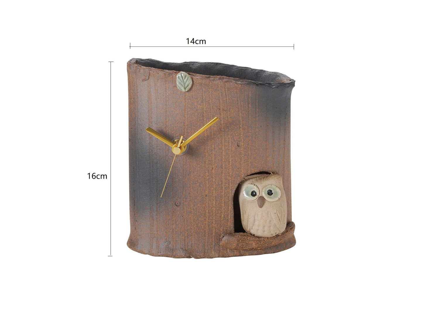 SP3023162 Owl Sitting Clock 14*9*16cm With Gift Box