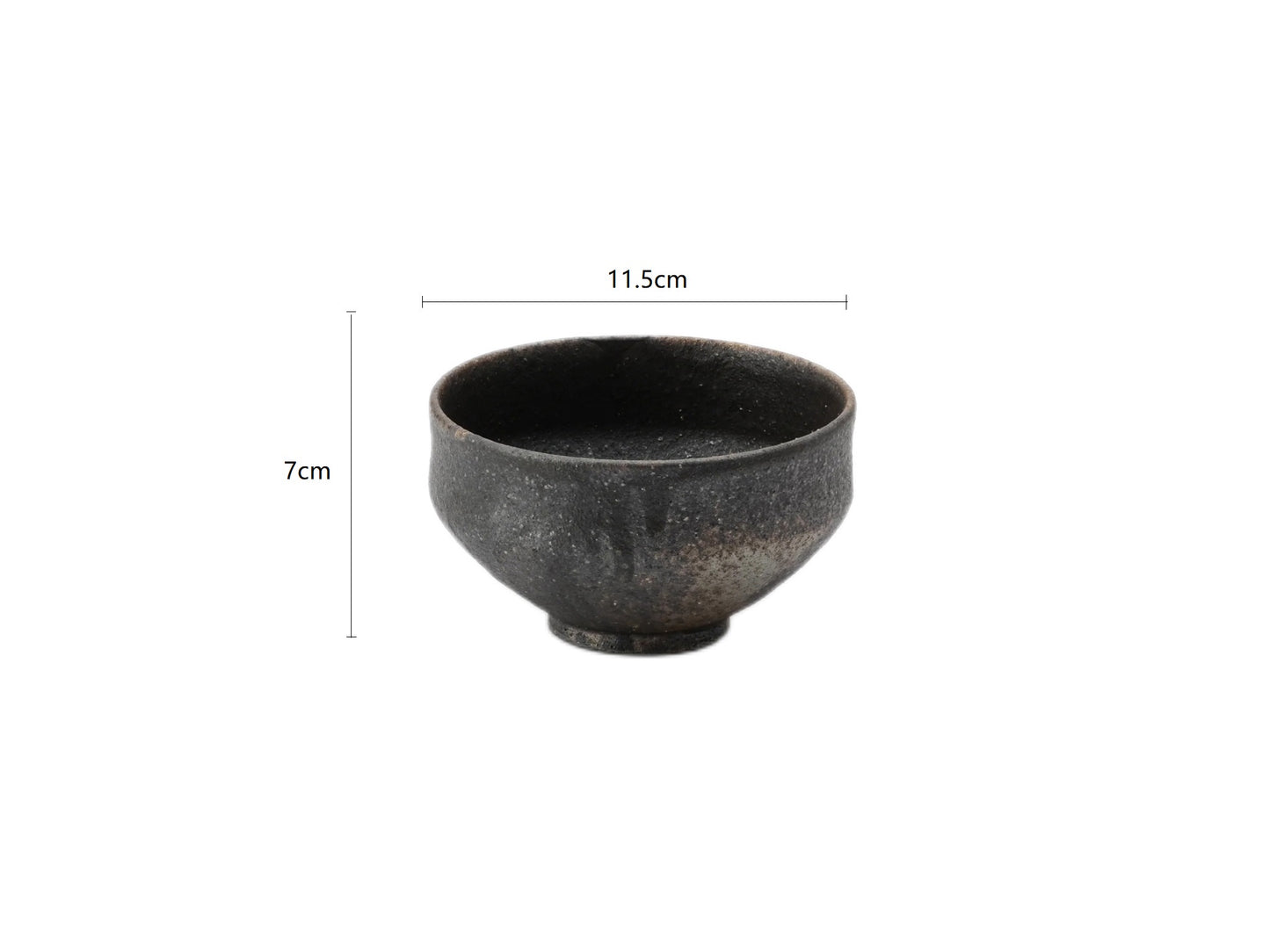 SP3023164 Black Handmade Tea Bowl 11.5*7cm