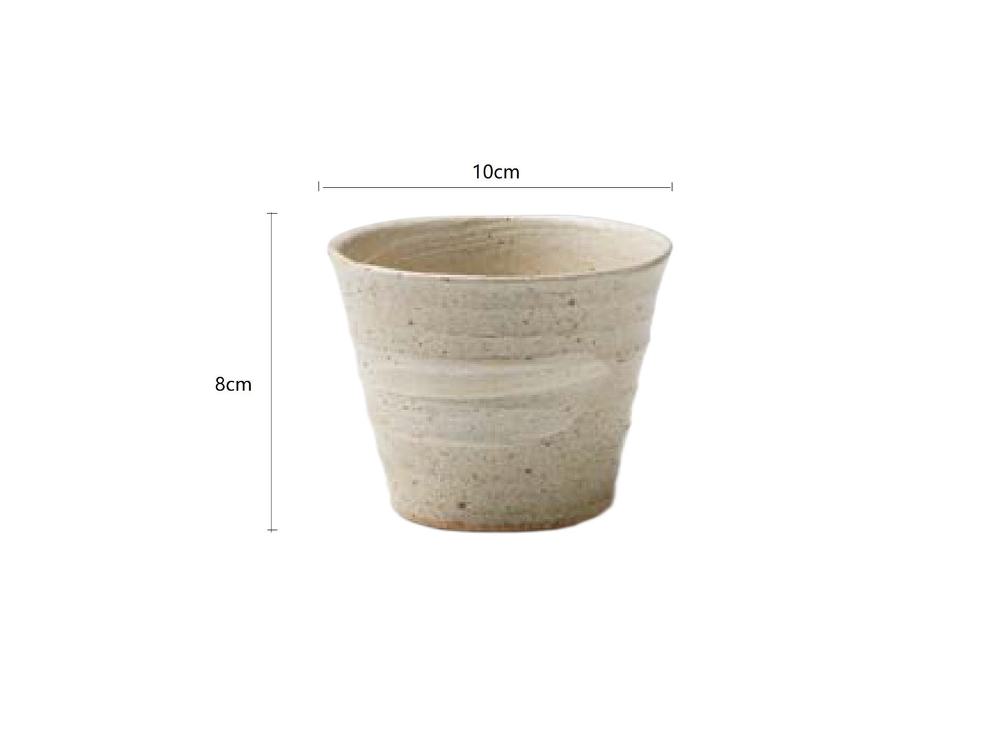 SP3023181 White River Handmade Oblique Straight Belly Cup 10*8cm