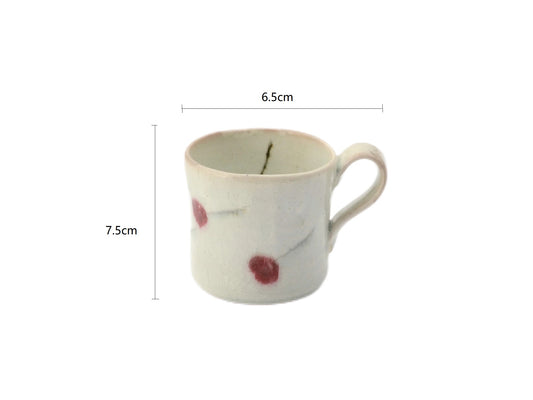 SP3023197 Red Flower Handmade Mug 6.5*7.5cm