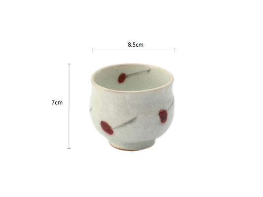 SP3023199 Red Flower Handmade Cup 8.5*7cm