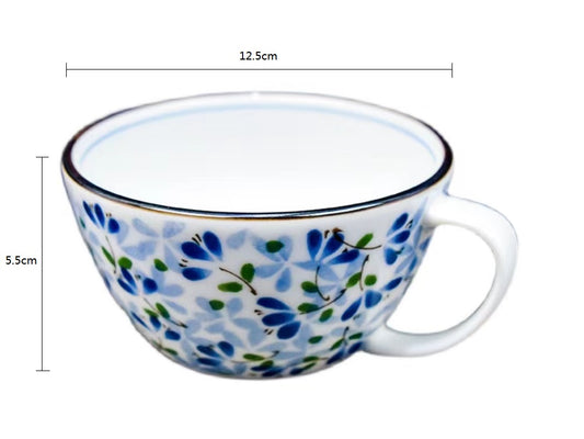 2023116 Blue Shoots Coffee Cup 300ml