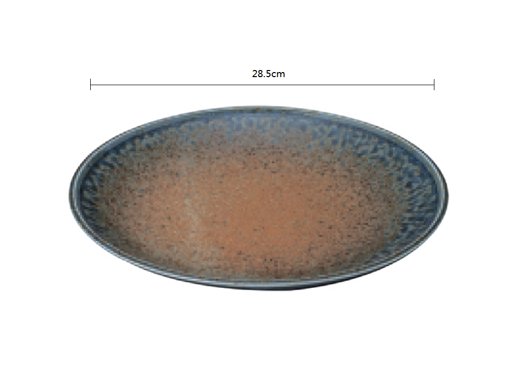 2023220 Blue Flow Sand 28.5*3.5cm Large Plate