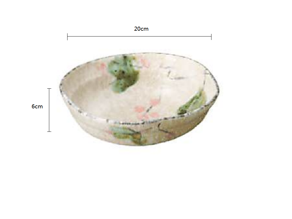 2023234 Xiao He 20*6cm Medium Salad Bowl