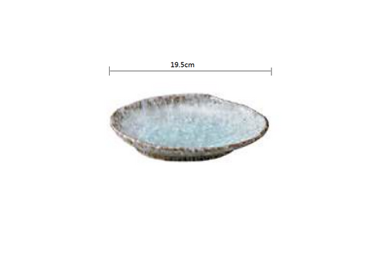2023239 Xiao He Bluish white No.6 14*19.5*3.5cm Small Plate