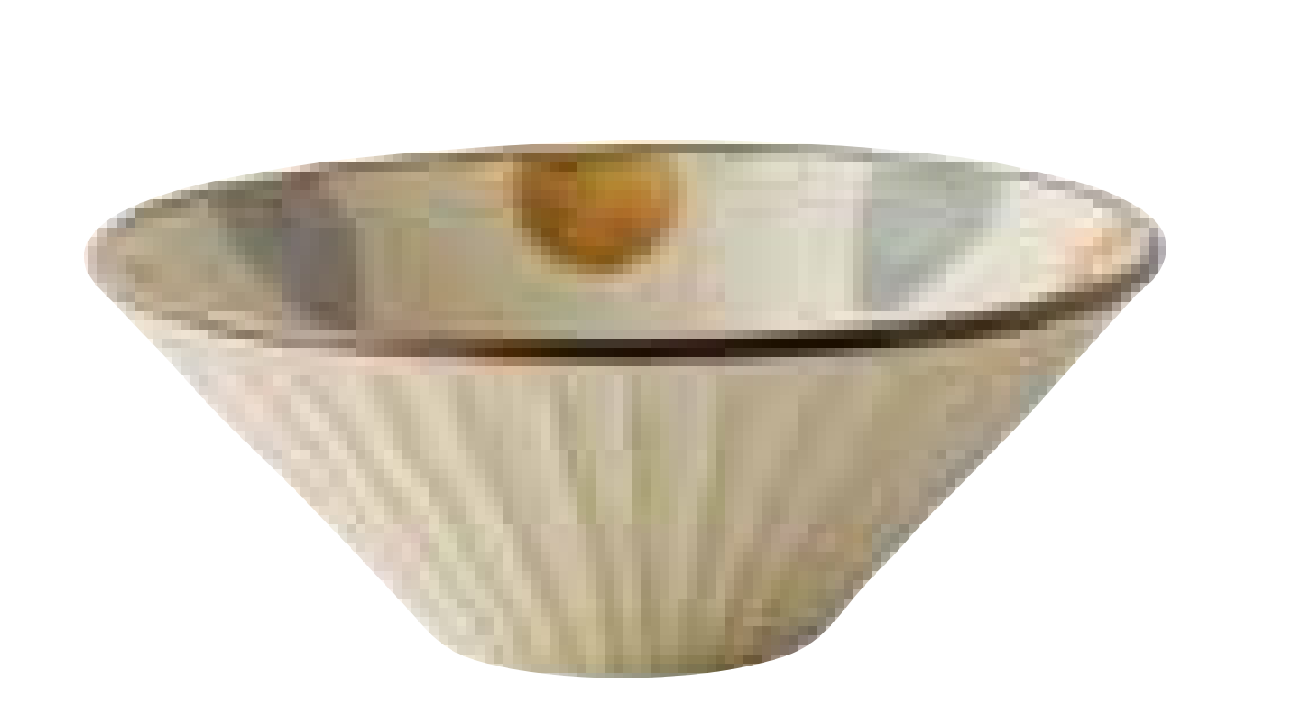 2023383 Yellow And Blue Dot large Salad Bowl 24.5*6.6cm