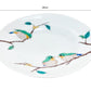 2023027 Kutani-Ware No.6 19cm Green Bird Dish