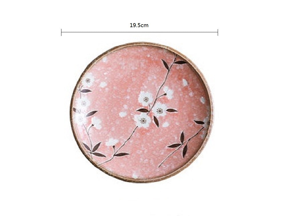 2023086 Pink Sakuras 19.5 * 3cm Flat Plate