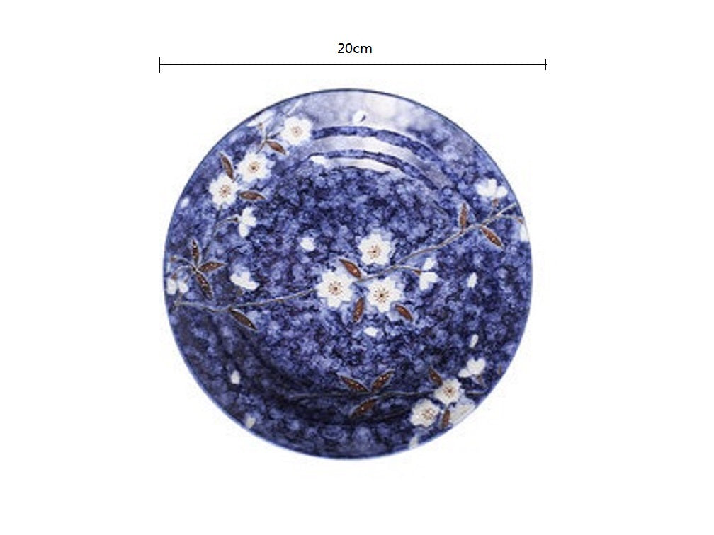 2023094 Blue Sakura 20 * 4cm Deep Plate